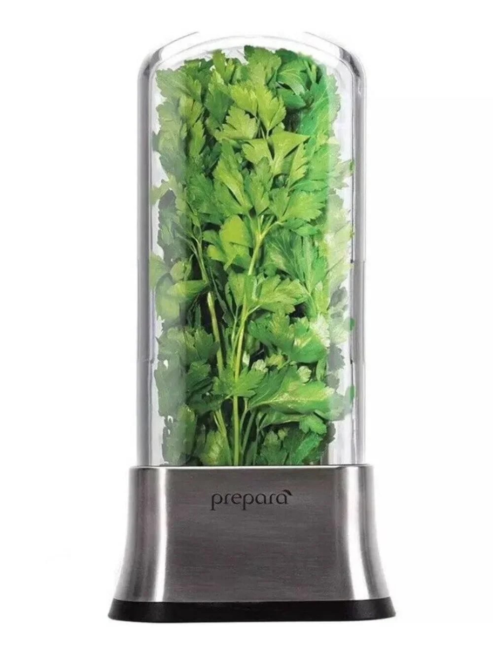 Prepara Fresh Herb Saver Keeper BPA Free Storage Container Stainless Steel
